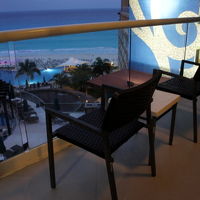 三角形のベランダ。かなり広かったです