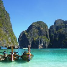 ピピレイ島マヤビーチ、絶景です！　