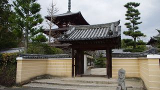 斑鳩三塔の一つ、法輪寺三重塔があります
