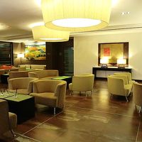 一夜明けたラウンジ