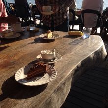 ウィンナーコーヒーとチョコレートケーキ