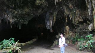 少し不気味な鍾乳洞