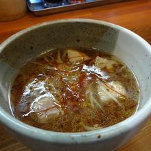 つけ麺の汁。