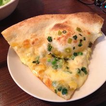 コースのカットピッツァ