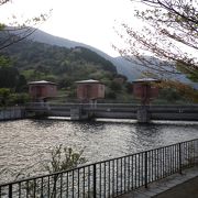 芦ノ湖キャンプ村の隣にある水門