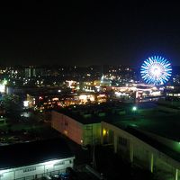 部屋から見えるアメリカンビレッジ