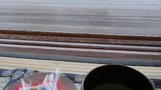 優雅にお抹茶をいただきました