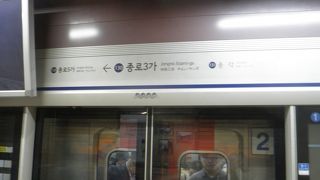 ３つの路線の乗り換え駅