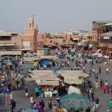 テラス席からの眺め。