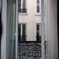 お部屋からは中庭が見えました