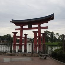 日本をイメージした建物・・ここには日本人スタッフがいました。