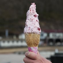 完熟苺を目の前で混ぜて作る「おとめミルク」は行列並ぶ価値あり