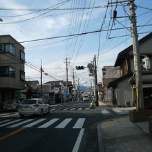 幹線道路からは富士山がよく見えます。