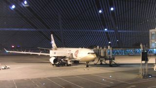 とっても巨大な明るく綺麗な空港です