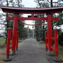 帰り道の二の鳥居からの眺め・