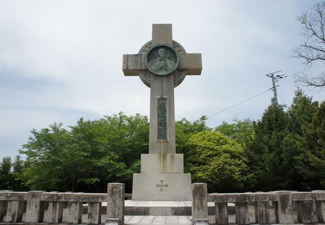 日本最初のキリスト教教会とされる大道寺の跡地