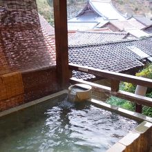 輝雲荘、甍（いから）の湯の露天風呂。