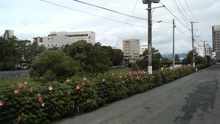 盛岡駅の駅前市街地付近を流れる川