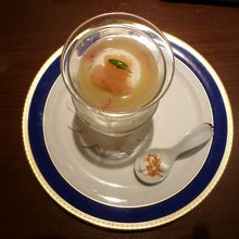 デザート：グレープフルーツのブラマンジェ