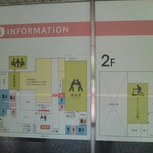 館内の案内図
