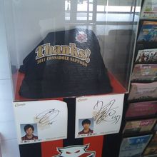 プロレスの代わりに、コンサドーレ関連の展示が…。