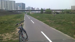 かなりの長距離を楽しめるサイクリングロードです