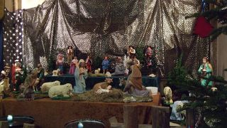 クリスマスの土人形の飾りつけが素晴らしかった！