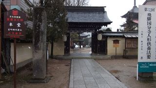 三重塔と大銀杏が見どころ