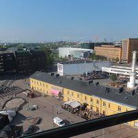 ホテル上層階から見たヘルシンキの町です。