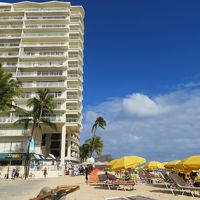 ホテルのすぐ目の前のビーチ