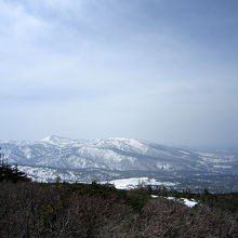 山頂付近からの風景。