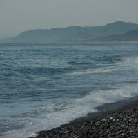 ホテルから熊野灘までは歩いてすぐです