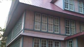 かつての校舎の一部が復元されました