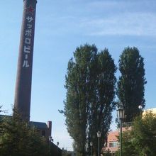 隣接するビール園とのコラボ風景はとても北海道らしいですね