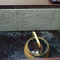 個室の温泉を利用した温泉卵