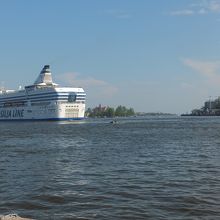 ヘルシンキ港の眺め