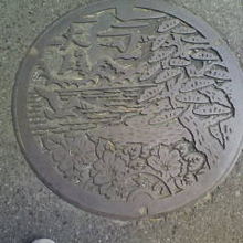 大磯のマンホール、景色よし