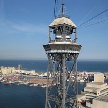 ロープウェイからポルト・ベイを望む。