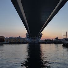 ベイブリッジ下