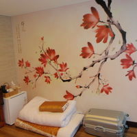 壁には韓国らしさも