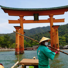 うかい舟という乗り物にのり近くまで行きました！感動！