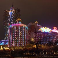 夜のリスボアホテルです！