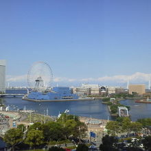 案内された席からの眺めです。