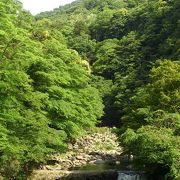 箱根の景勝を形成する河川。