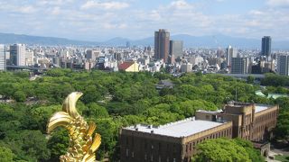 天守閣からの眺めはいいですが・・・。