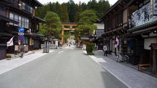 高山の祭りのメイン会場