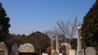 日本の墓地とは雰囲気が違います