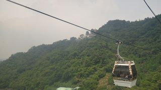 ロープウェイで行く猫空の寺院