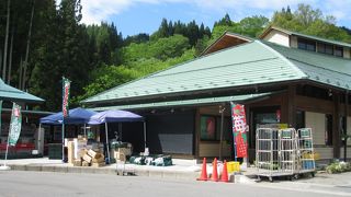 自然豊かな静かなところにある道の駅　中条