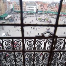 宝の展示室からの眺め（その１）、マルクト広場。